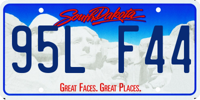 SD license plate 95LF44