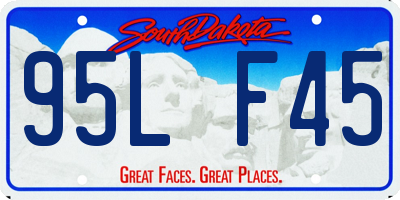 SD license plate 95LF45