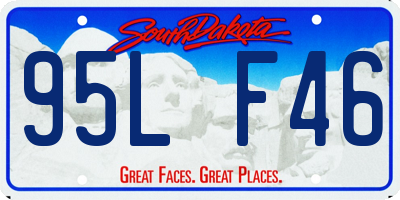 SD license plate 95LF46