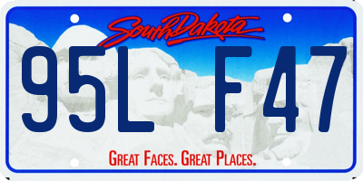 SD license plate 95LF47