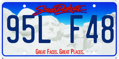 SD license plate 95LF48