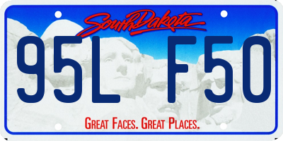 SD license plate 95LF50