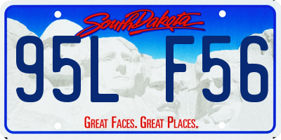 SD license plate 95LF56