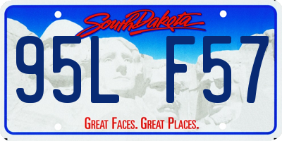 SD license plate 95LF57