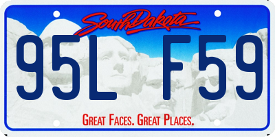 SD license plate 95LF59