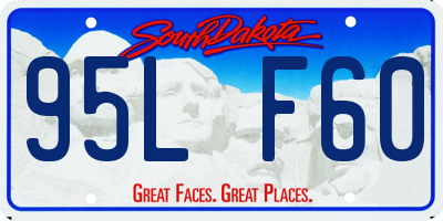 SD license plate 95LF60