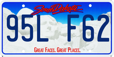 SD license plate 95LF62