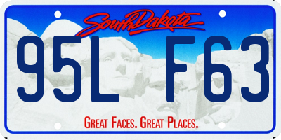 SD license plate 95LF63