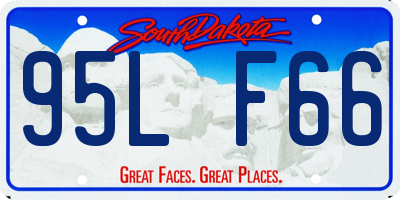 SD license plate 95LF66
