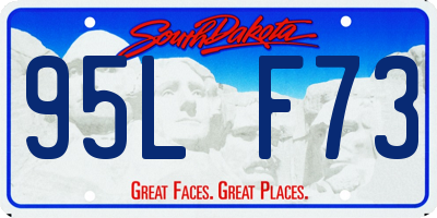 SD license plate 95LF73