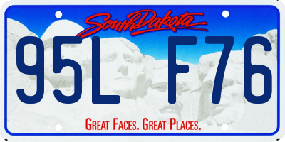 SD license plate 95LF76