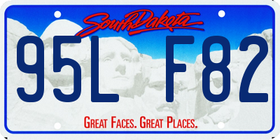 SD license plate 95LF82