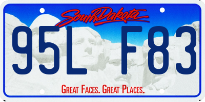 SD license plate 95LF83