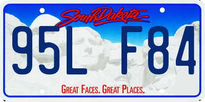 SD license plate 95LF84