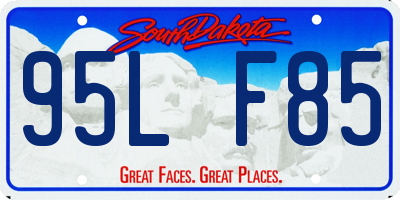 SD license plate 95LF85