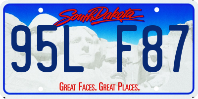 SD license plate 95LF87