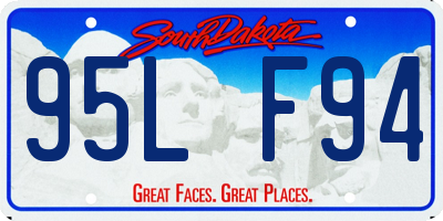 SD license plate 95LF94