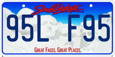 SD license plate 95LF95
