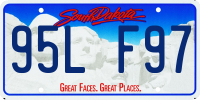SD license plate 95LF97