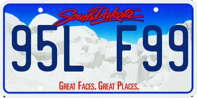 SD license plate 95LF99