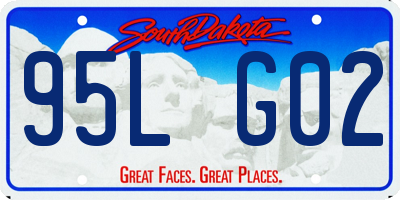 SD license plate 95LG02