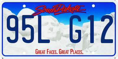SD license plate 95LG12