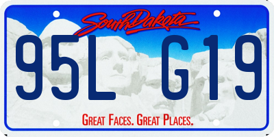 SD license plate 95LG19