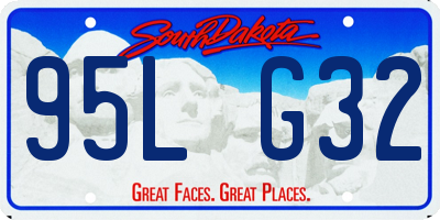SD license plate 95LG32