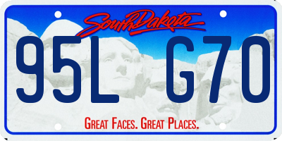 SD license plate 95LG70