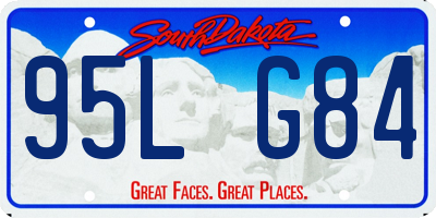 SD license plate 95LG84