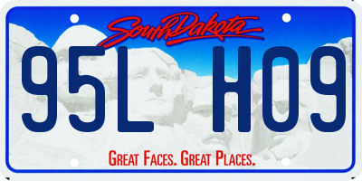 SD license plate 95LH09