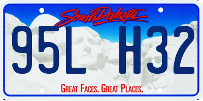 SD license plate 95LH32