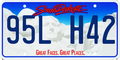 SD license plate 95LH42