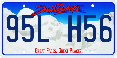 SD license plate 95LH56