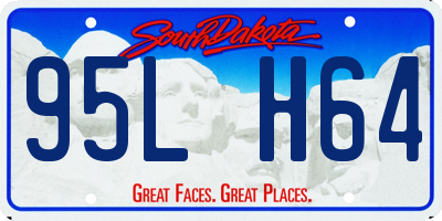 SD license plate 95LH64