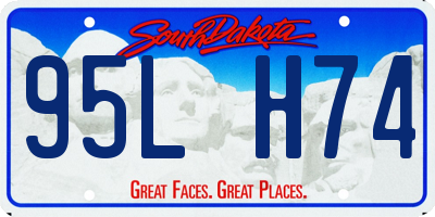 SD license plate 95LH74