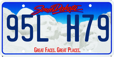 SD license plate 95LH79