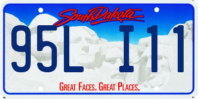 SD license plate 95LI11