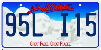 SD license plate 95LI15