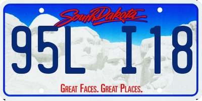SD license plate 95LI18