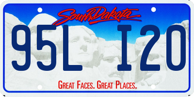 SD license plate 95LI20