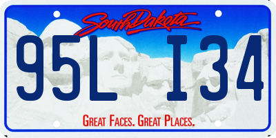 SD license plate 95LI34