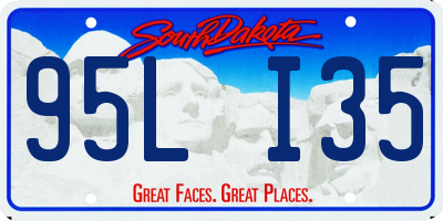 SD license plate 95LI35