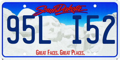 SD license plate 95LI52