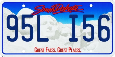 SD license plate 95LI56