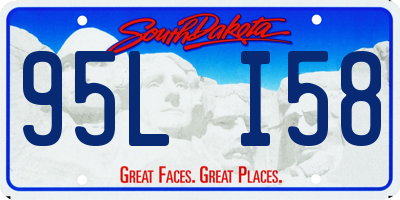 SD license plate 95LI58