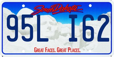 SD license plate 95LI62