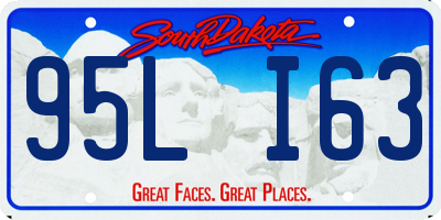 SD license plate 95LI63