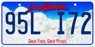 SD license plate 95LI72