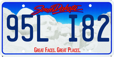 SD license plate 95LI82